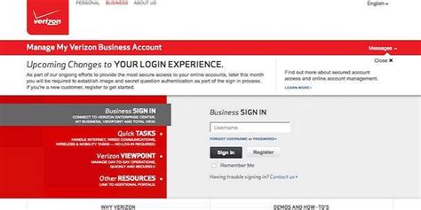 verizion business|fios business log in.